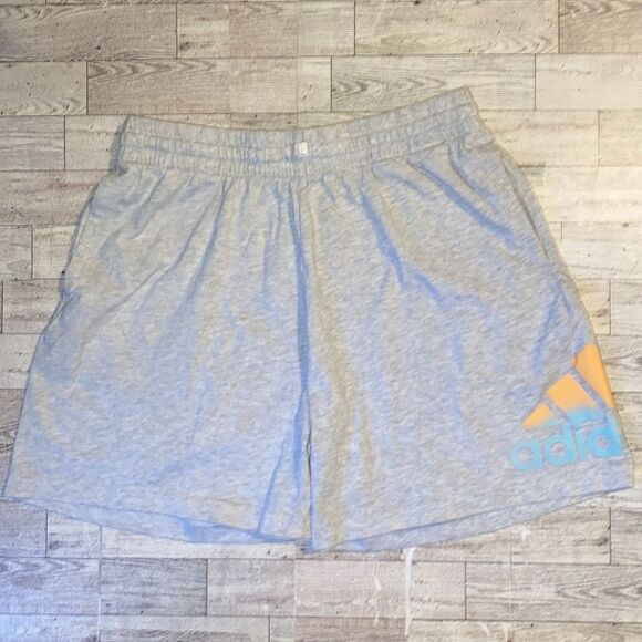 Adidas, Gray & Ombre, AeroReady, Cotton Athletic Shorts - Picture 5 of 10